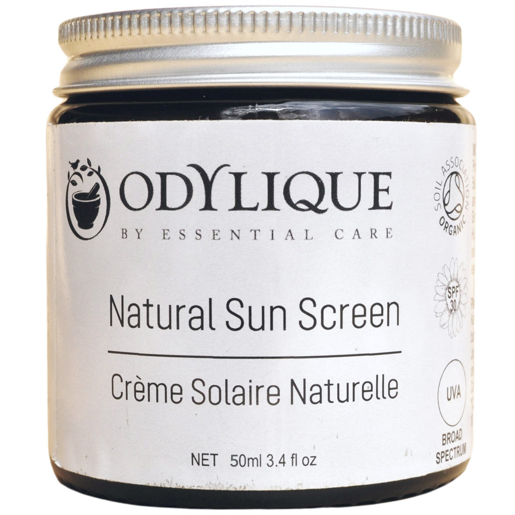 Odylique trygg naturlig solkrem for barn baby hele familien fysisk UV-filter